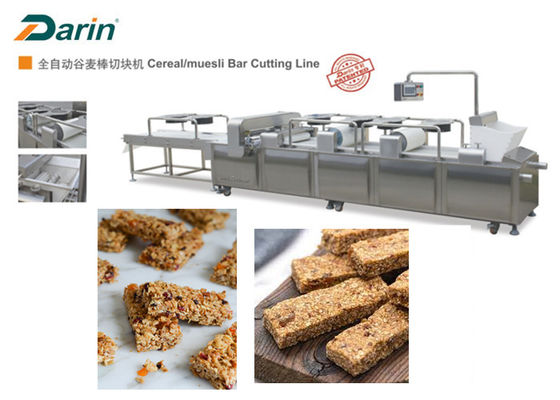 Paslanmaz Çelik Tahıl bar makinesi Üretim Hattı / Snack Flat Bar DRC-75 Tipi
