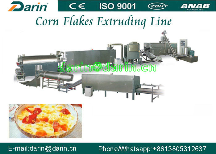 300 - 350kg / s Mısır Değirmenleri İşleme Hattı, puf atıştırma ekstrüzyon Makinesi