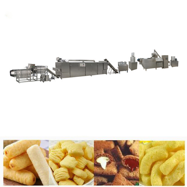 Dayanıklı Puf Snack Extruder Gıda / Mısır Puf Snacks Hattı Düşük Gürültü Yapımı