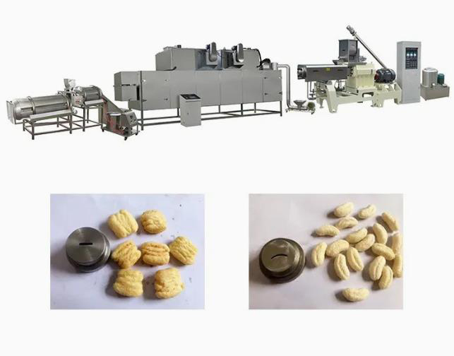 Çekirdek doldurma, atıştırmalık ekstruder makinesiyle doğrudan doğruya puf ekstrüzyon makinesi