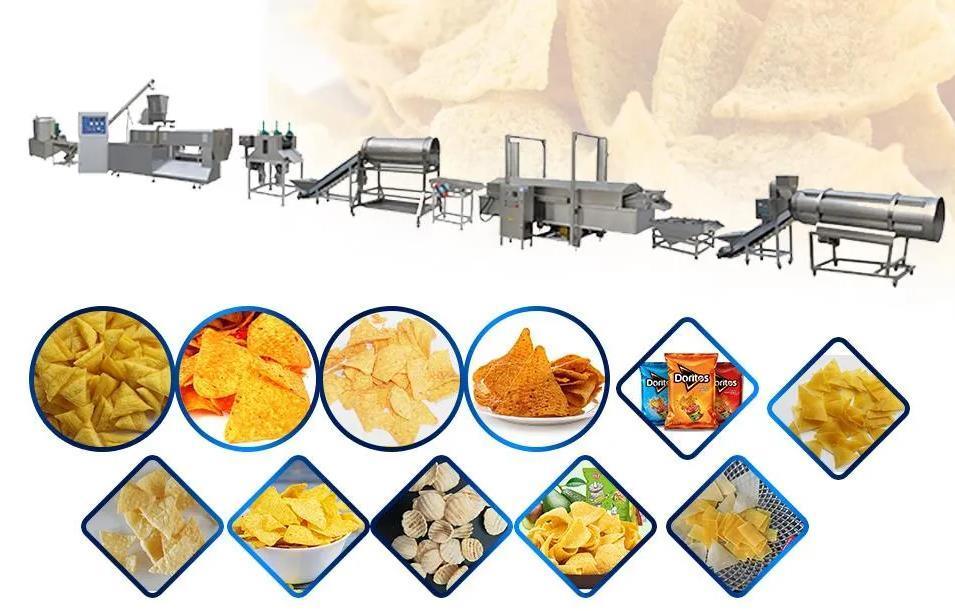 Snack Food Tahıl, buğday tohumlama makinası, tüp, çubuk Çeşit şekiller
