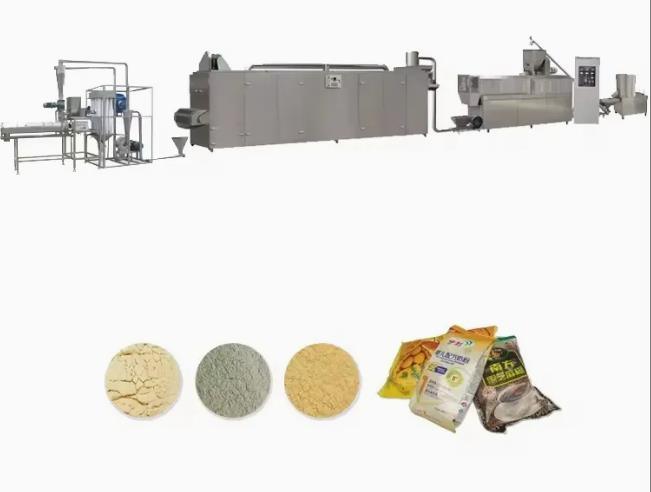 beslenme tahıl toz işleme hattı beslenme pirinç tozu bebek tahıl gıda işleme hattı / makine