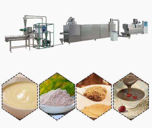 Paslanmaz çelik beslenme tozu gıda ekstrüder makinesi satılıyor iki vida ekstrüder