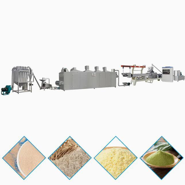 Ekstrüzyon öncesi jelatinleştirilmiş Bebek Yemi Ekstrüder Makinesi Besin Tozu için