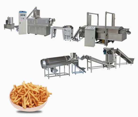 Tam otomatik Fried 3D Papad pellet Atıştırmalıklar gıda extruder makinesi üretim hattı