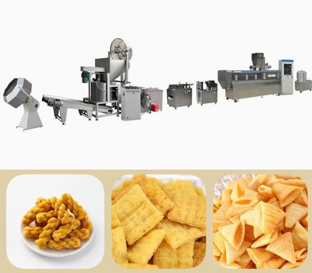 3d / 2D Pellet Snack Extruding Üretim Hattı / Makinası