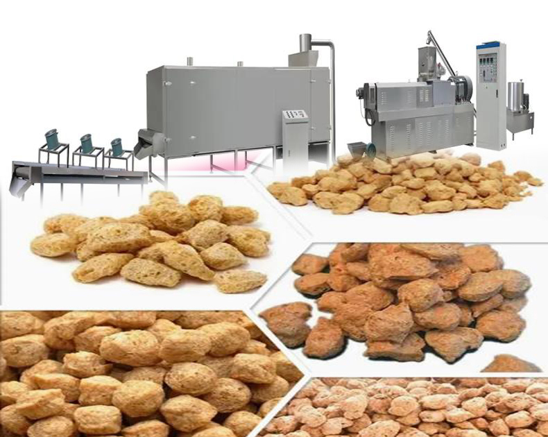 Otomatik Soya Extruder Makinesi / Protein Gıda Üretim Hattı