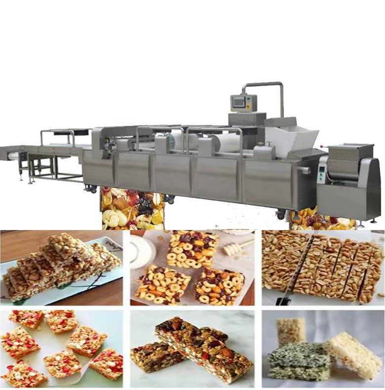 Sağlıklı Çerez Çikolata Fıstığı Enerji Bar Şekillendirme Makinesi / Tahıl bar yapma makinesi