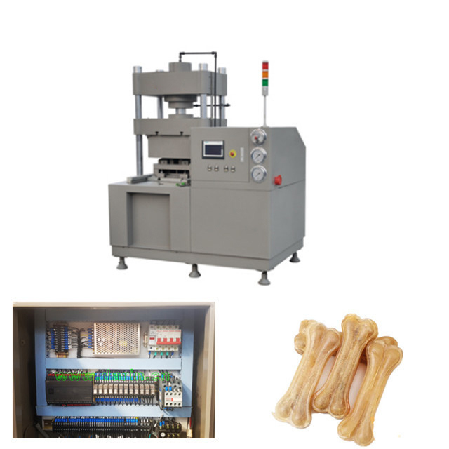 Rawhide Kemik Presleme için PLC Kontrol Hidrolik Pet Gıda Üretim Hattı