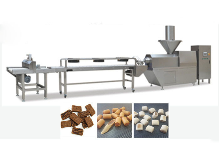 Otomatik Evcil Hayvan Atıştırması Jerky Treat Şekillendirme Makinesi / CE Sertifikalı Pet Gıda İşleme Hattı