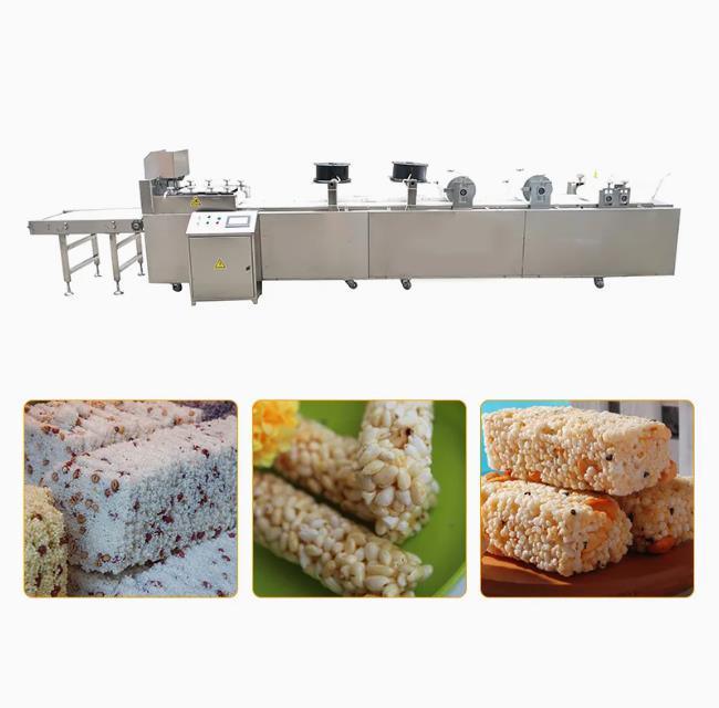 Küçük şişirilmiş şeker pirinci Hububat Bar Makinası, pirinç doldurma makinesi