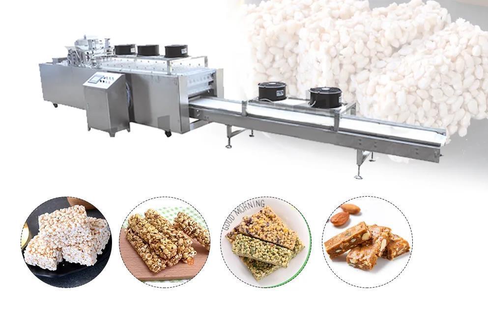 Muesli Hububat Barası Üretim Hattı için Quinoa, Müsli Bar Kesme Makinesi