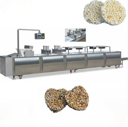 200-400kg/Hr Susam Mısırlık Bar Yapma Makinesi İşgücü tasarrufu Fıstık Bar Makinesi