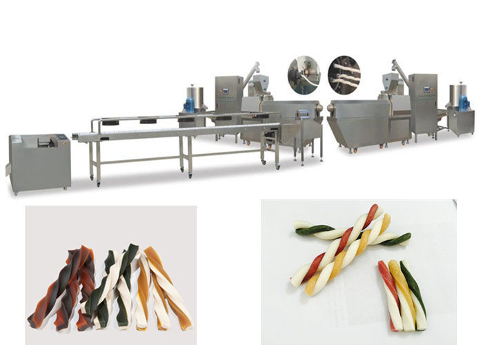 Sakız Aperatifler Ekstrüzyon Makine Pet Favori Çift Renkli Köpek Davranır