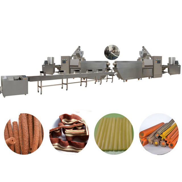 Küçük Kemik Köpeği Treats Atıştırmalıklar evde beslenen hayvan gıda işleme hattı, Twist köpek gıda üreticisi makine