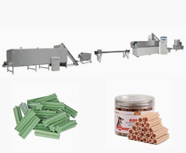 Singe Vidalı ekstruder ekipmanları / Pet, kemik köpek gıda makinesini işgal eder