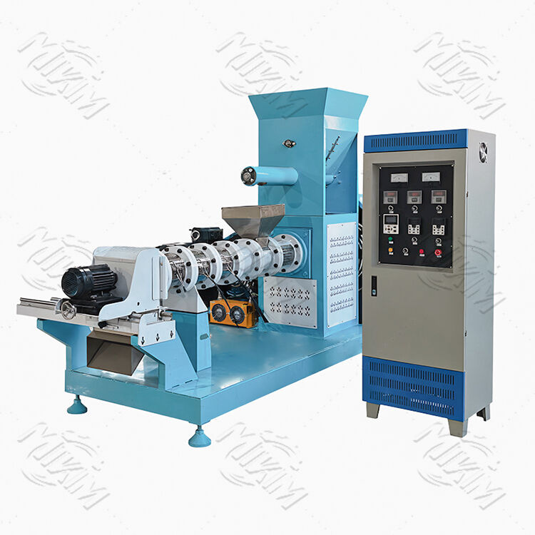 Yüksek Kaliteli 120-1200 kg/saat en iyi tek vidalı yüzen balık yemi pelet ekstrüder makinesi karides yemi pelet ekstrüder makinesi fiyatı Hindistan'da satılık